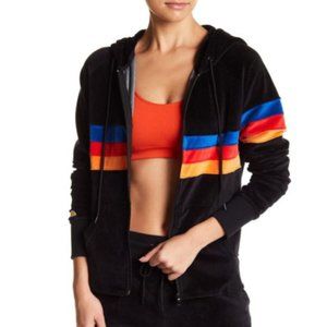 C&C California Striped Velour Jacket